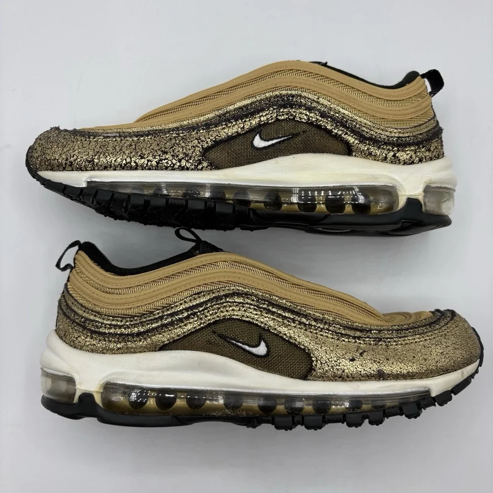 Nike Sneakers Women's GoldAir Max 97 'Cracked Gold' | DO5881 700 2021 Size W‎ 8